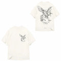 Represent "Elegance In Motion" Winged Unicorn Graphic T-Shirt - White