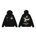 Represent Archangel & Yellow Sun Graphic Heavyweight Hoodie - Black